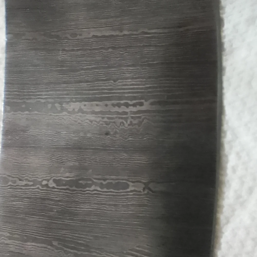 Handcrafted Damascus Steel and Brown Cleaver Knife And Leather Sheath